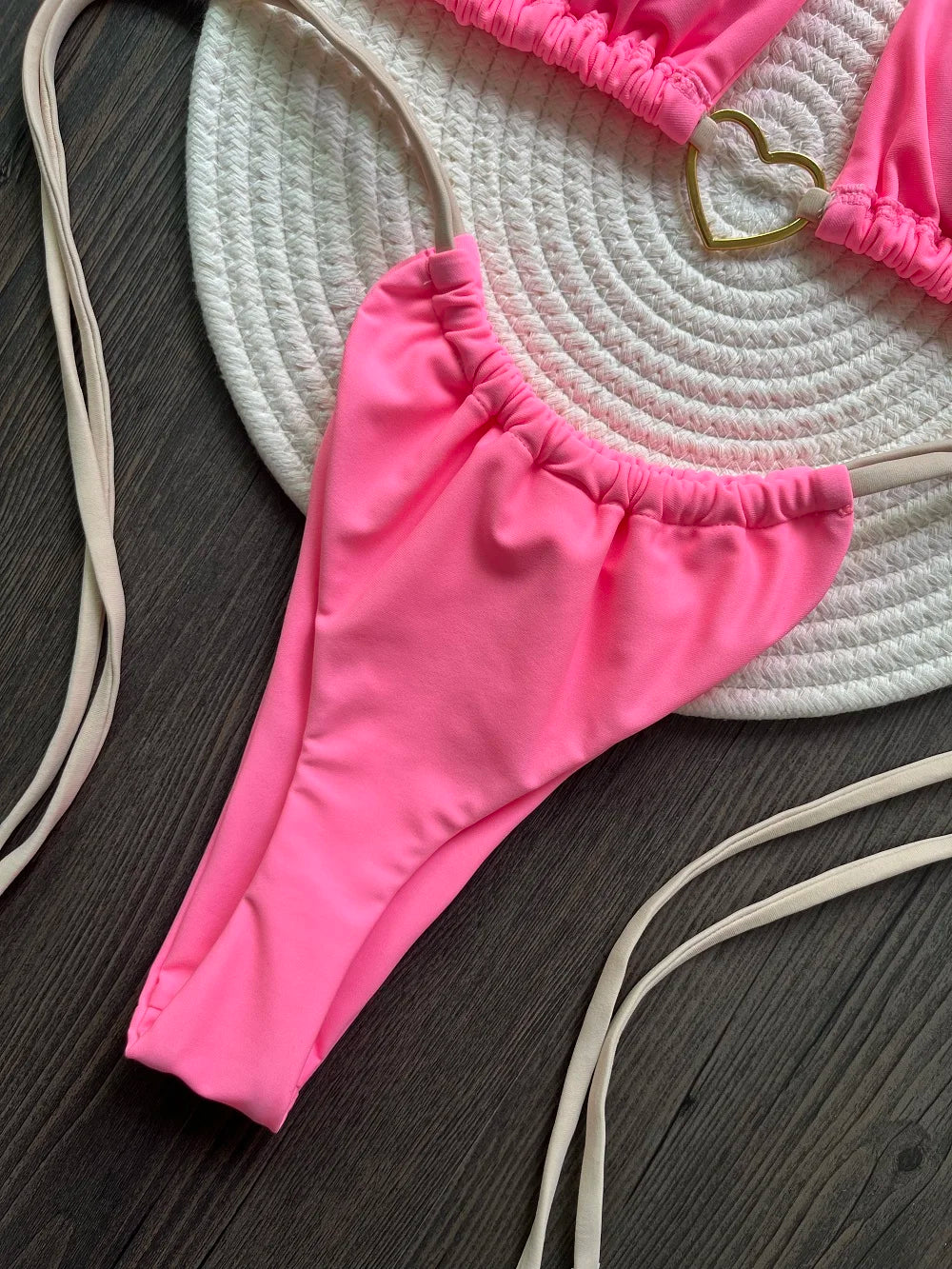 RUOTONSEPT Solid Color Bikini Set Women's Swimwear