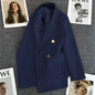 Women Double-Breasted Blazer Casual Suit Jacket