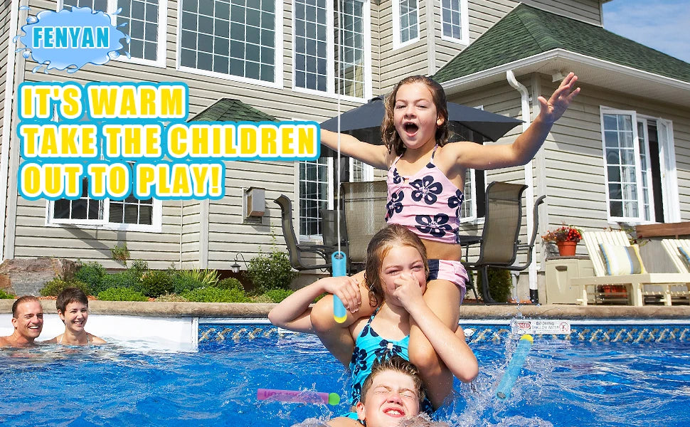 10 Packs Foam Water Guns for Kids Outdoor Fun