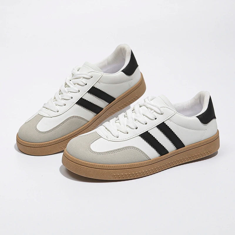 Women Lace-Up Casual Sneakers Breathable Tennis Shoes