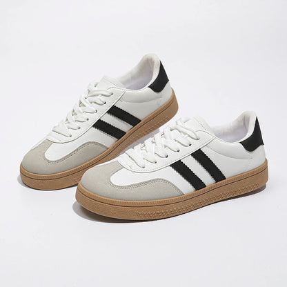 Women Lace-Up Casual Sneakers Breathable Tennis Shoes