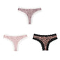 BZEL Women Lace Thong Panties Low-Waist G-String Leopard
