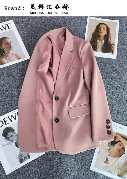 Elegant Long Sleeve Blazer Coat for Women