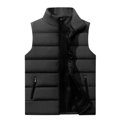 Men's Waterproof Sleeveless Vest Jacket for Winter