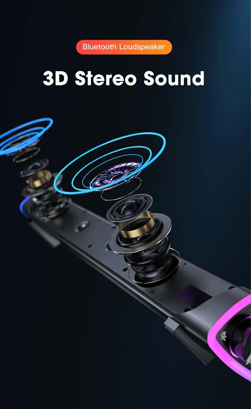 Bluetooth Computer Speaker Bar with Subwoofer