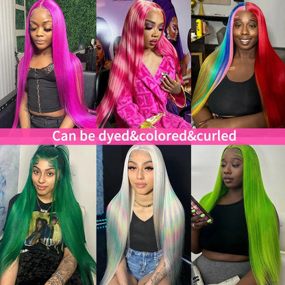 613 Blonde Human Hair Lace Front Wig 30 Inch Straight
