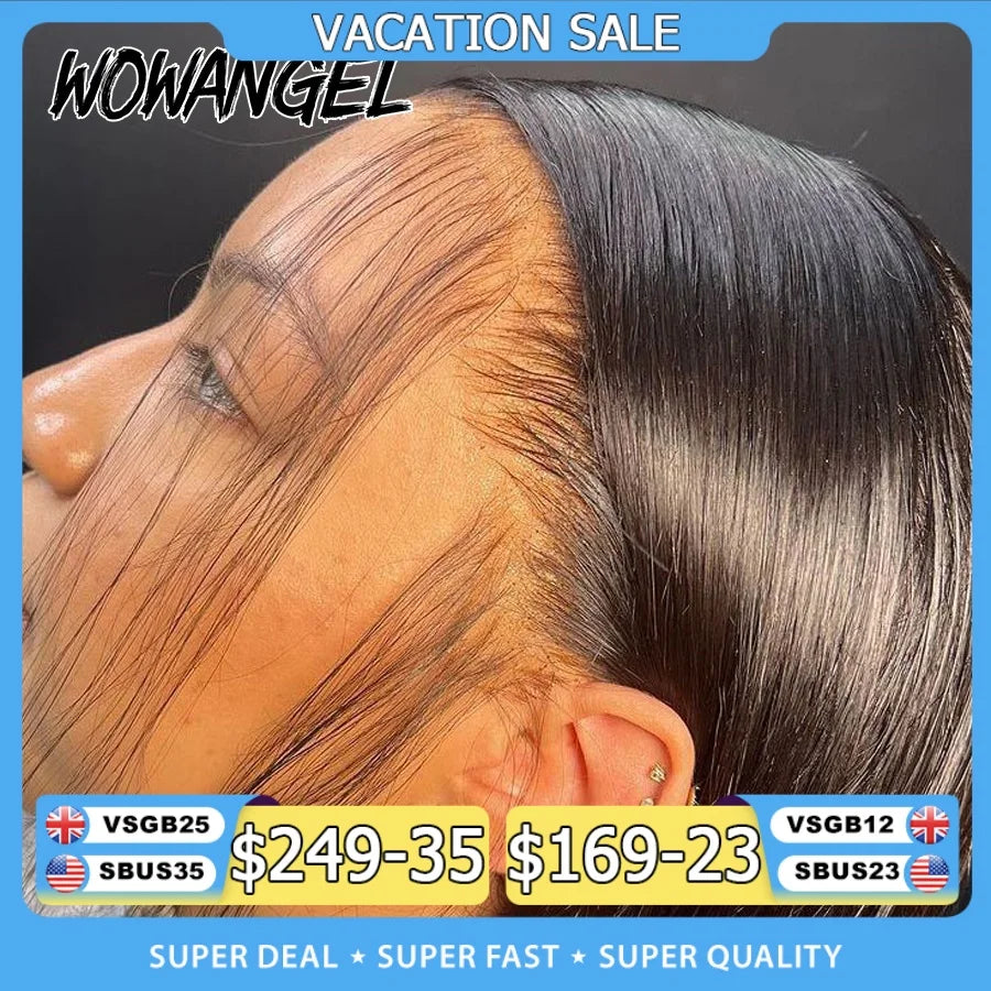 HD Lace Frontal Wig 250% Density Straight Human Hair