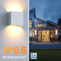 Modern LED Wall Sconces Black Aluminum Up Down Light