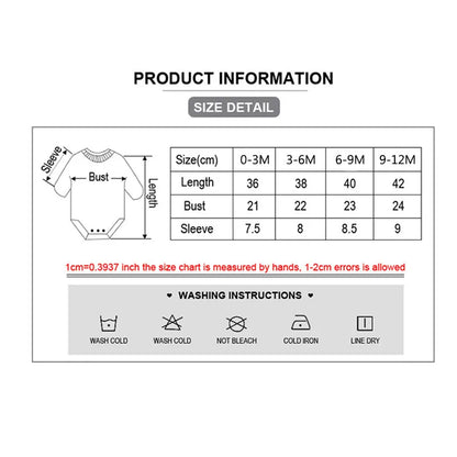 Kiddiezoom Cartoon Baby Bodysuits 100% Cotton 4pcs