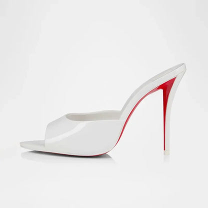 Shoes for Women New Pointed Open Toe Roman Sandals Metal Sexy Women's Shoes Outdoors Slippers 10.5 cm Sandalias Romanas Mujer