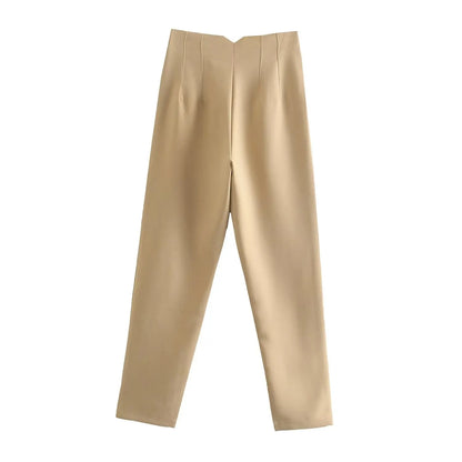 Koekop High Waist Pencil Trousers for Women
