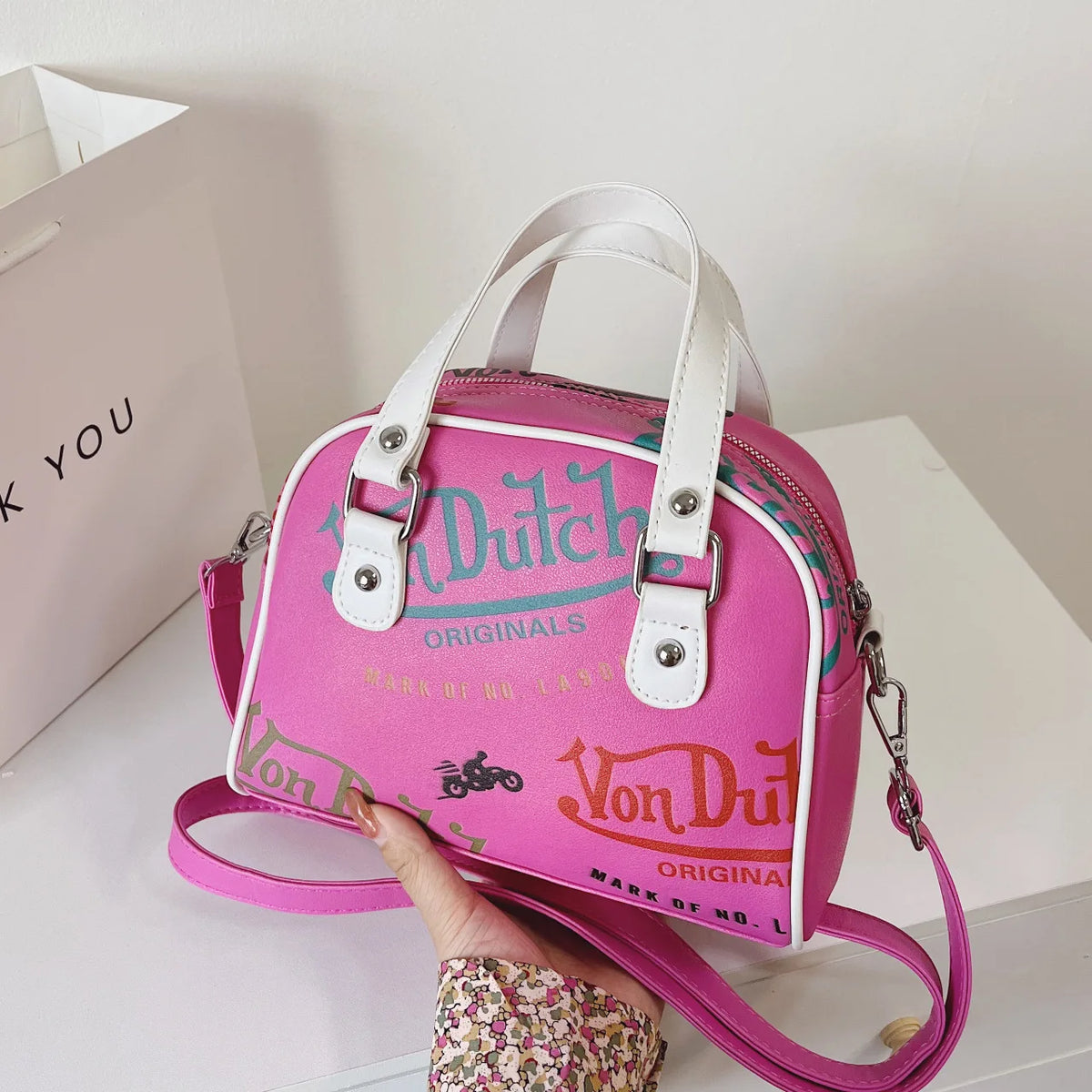 Large Capacity Crossbody Bag for Women Retro Design