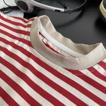 Cotton Striped T-Shirt and Shorts Set for Kids