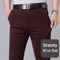 Men's Smart Casual Stretchy Fast Dry Trousers Black Navy