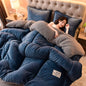 Lamb Fleece Blanket Double-Sided Velvet Warm Quilt