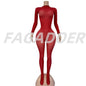 Sexy Mesh See Through Bodycon Jumpsuit for Women
