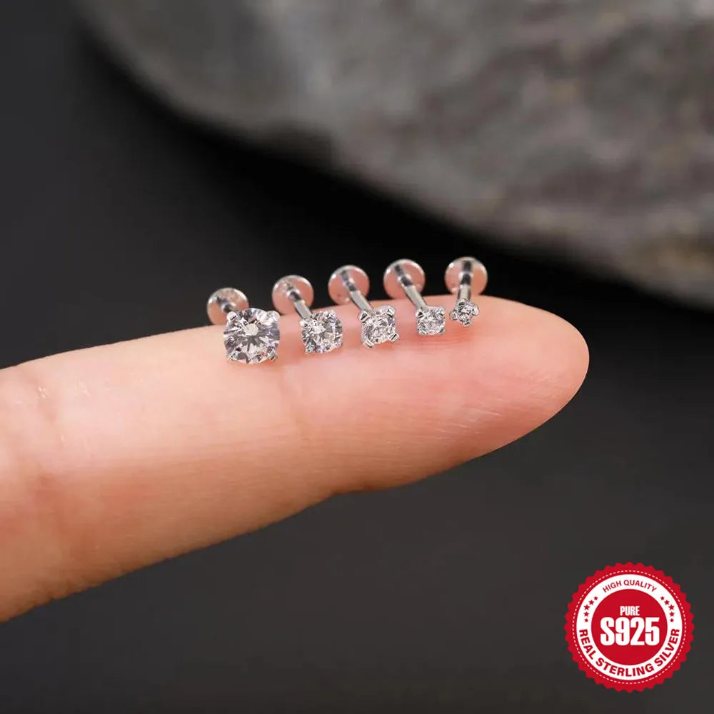 Canner Moissanite Stud Earrings 925 Sterling Silver
