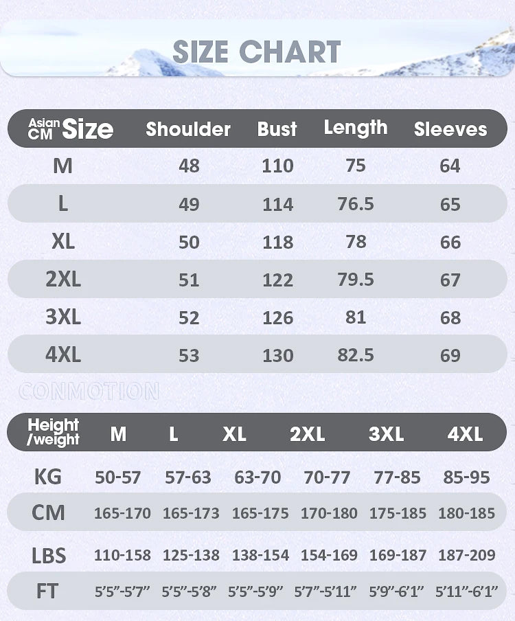 Men's White Duck Down Winter Jacket Hooded Parka
