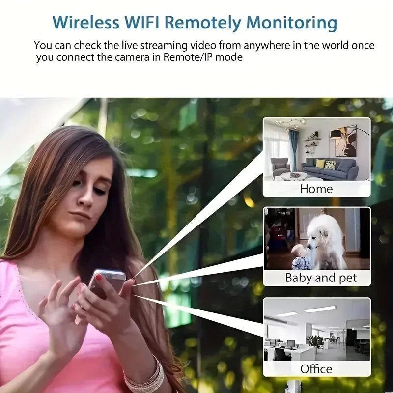 Wireless WiFi 1080P HD Mini Camera with Night Vision