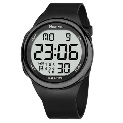 Hearkent 8 Alarm Waterproof Digital Wristwatch