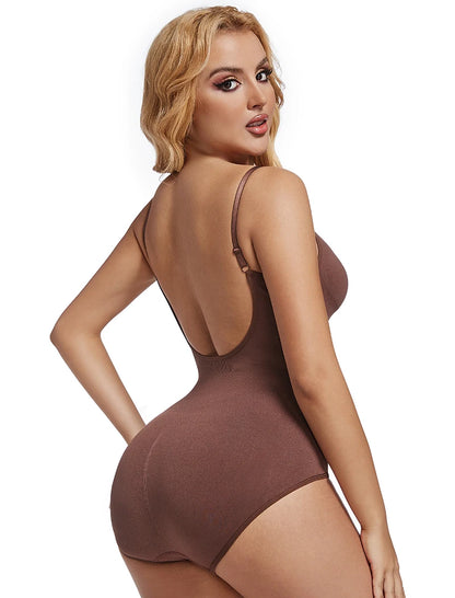 Low Back Bodysuit Shapewear for Women Black