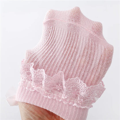 Cotton Lace Baby Socks for Girls 0-24 Months