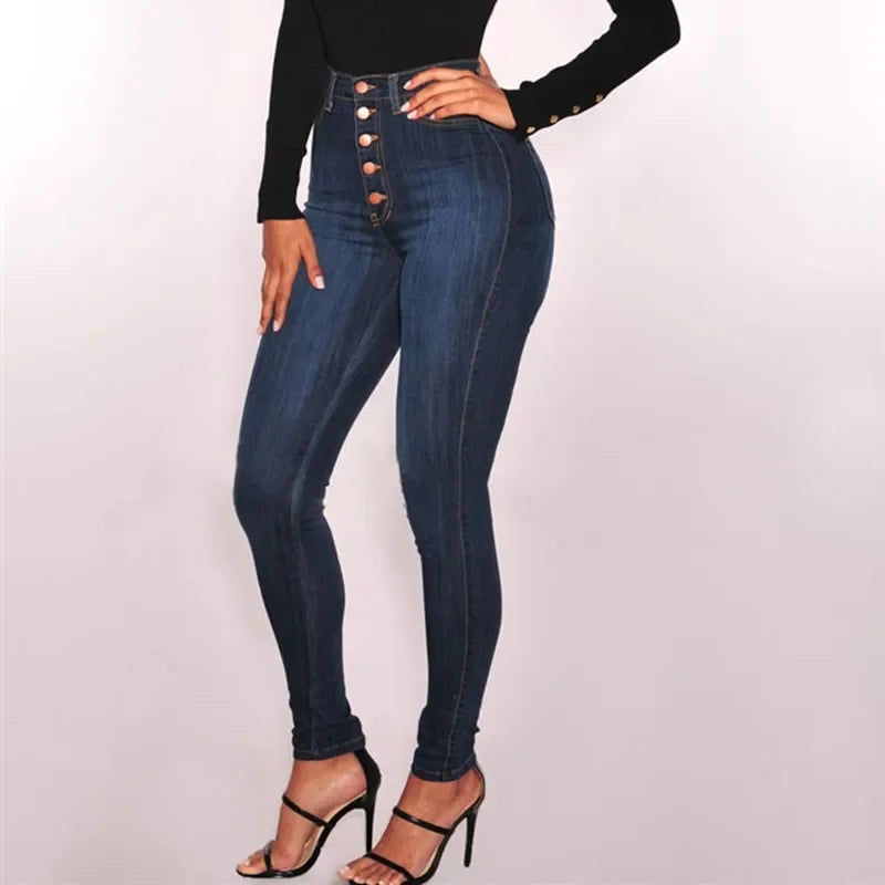 High Waist Push Up Skinny Jeans for Women