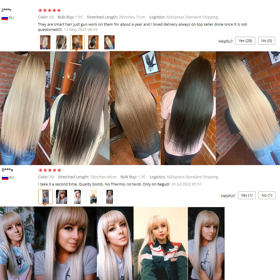 Bone Straight Synthetic Hair Bundles Yaki Weaving