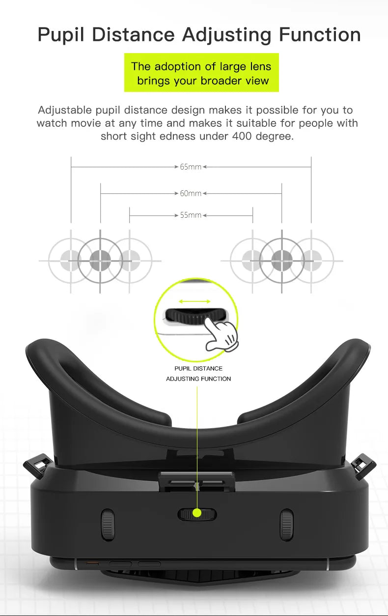 3D Virtual Reality Glasses Headset for Smartphones