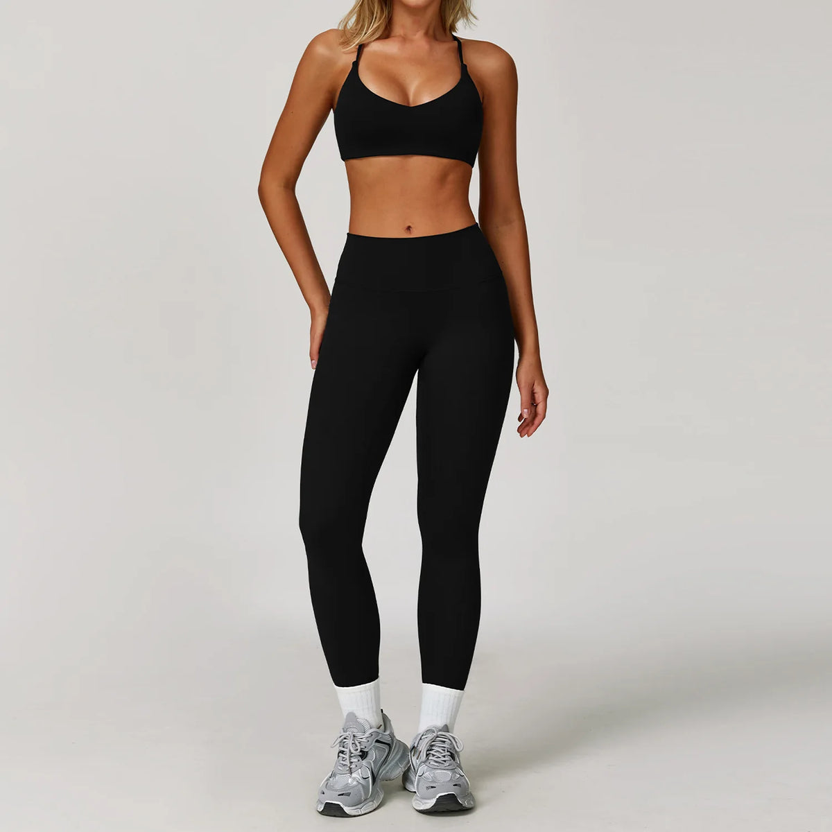 Yoga Suit Sports Set for Women Long Sleeve Athletic Wear