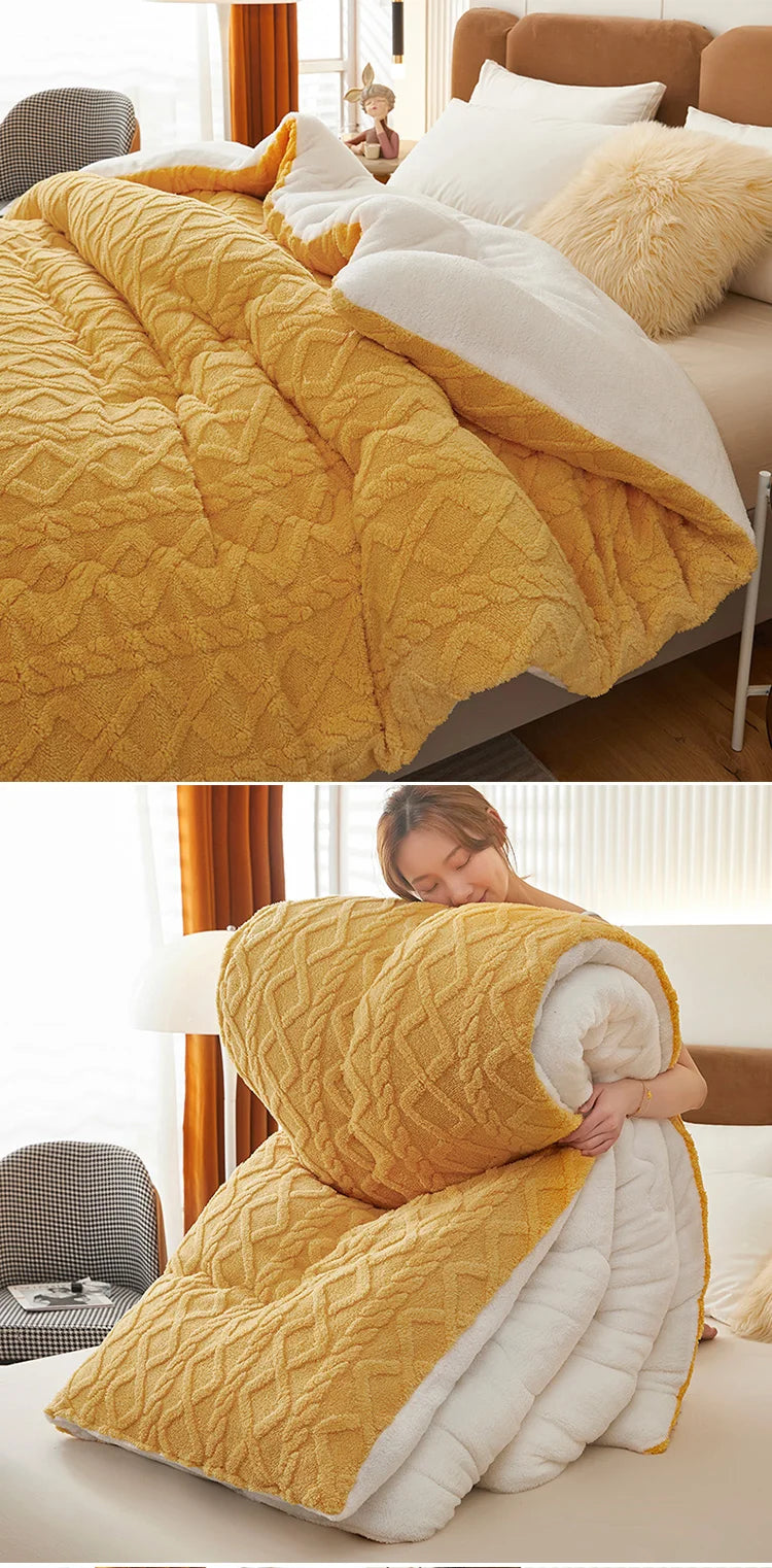 Thick Winter Warm Blanket Artificial Lamb Cashmere