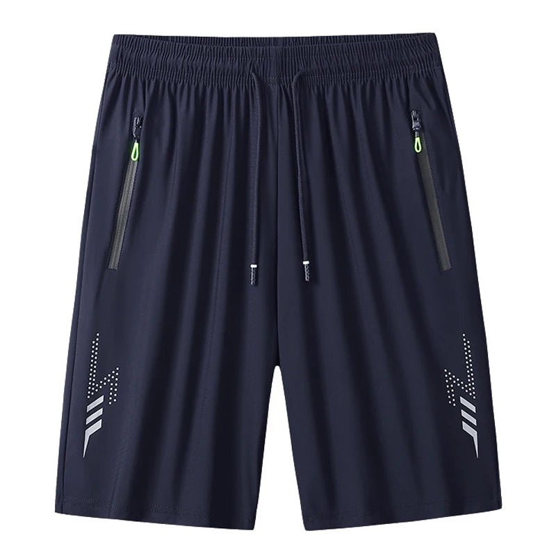 Men's Casual Running Shorts Black Gray Polyester