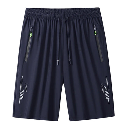 Men's Casual Running Shorts Black Gray Polyester
