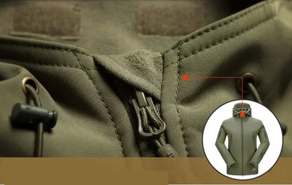 Men's Tactical Windproof Waterproof Soft Shell Jacket