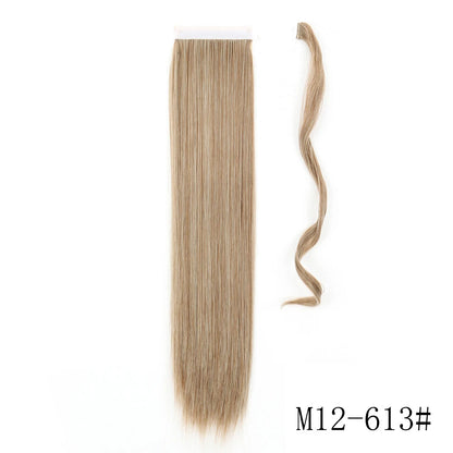 Long Straight Clip-in Ponytail Hair Extension Black