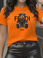 Light Blue Cotton Short Sleeve T-Shirt with Teddy Bear