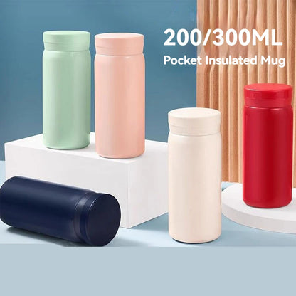 Mini Insulated Stainless Steel Vacuum Flasks 200ML 300ML