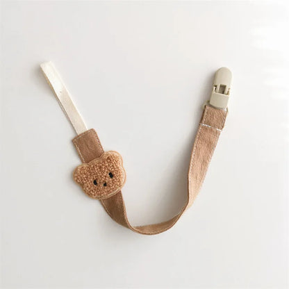 Cute Bear Baby Pacifier Chain Clip Holder