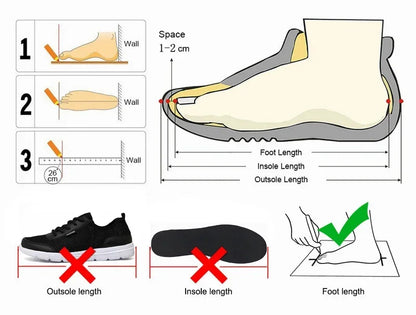 Men's Waterproof Breathable Sports Shoes Size 38-50