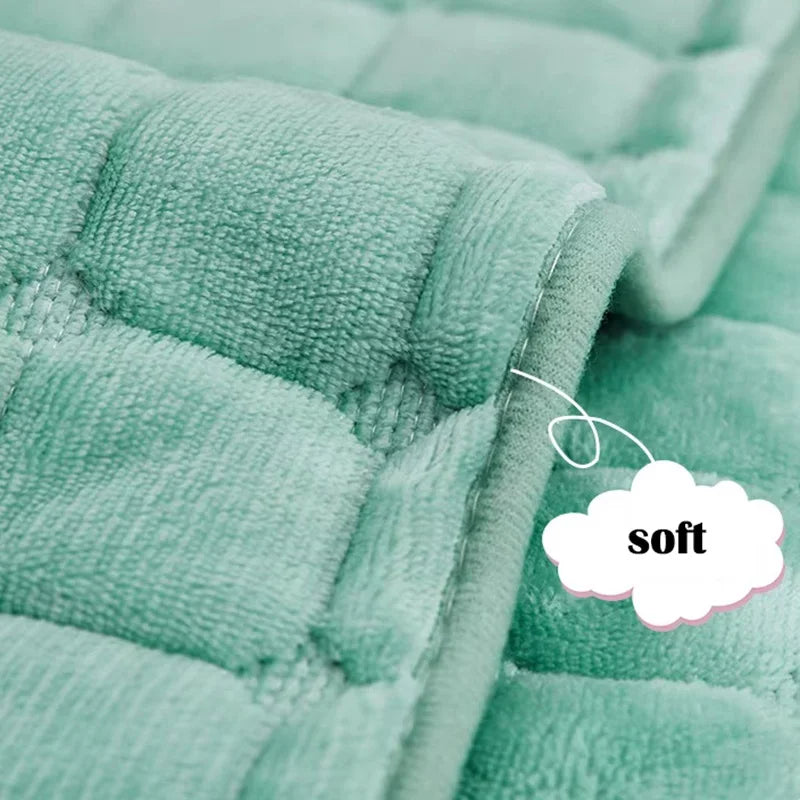 Flannel Sofa Cushion Non-Slip Plush Backrest Cover