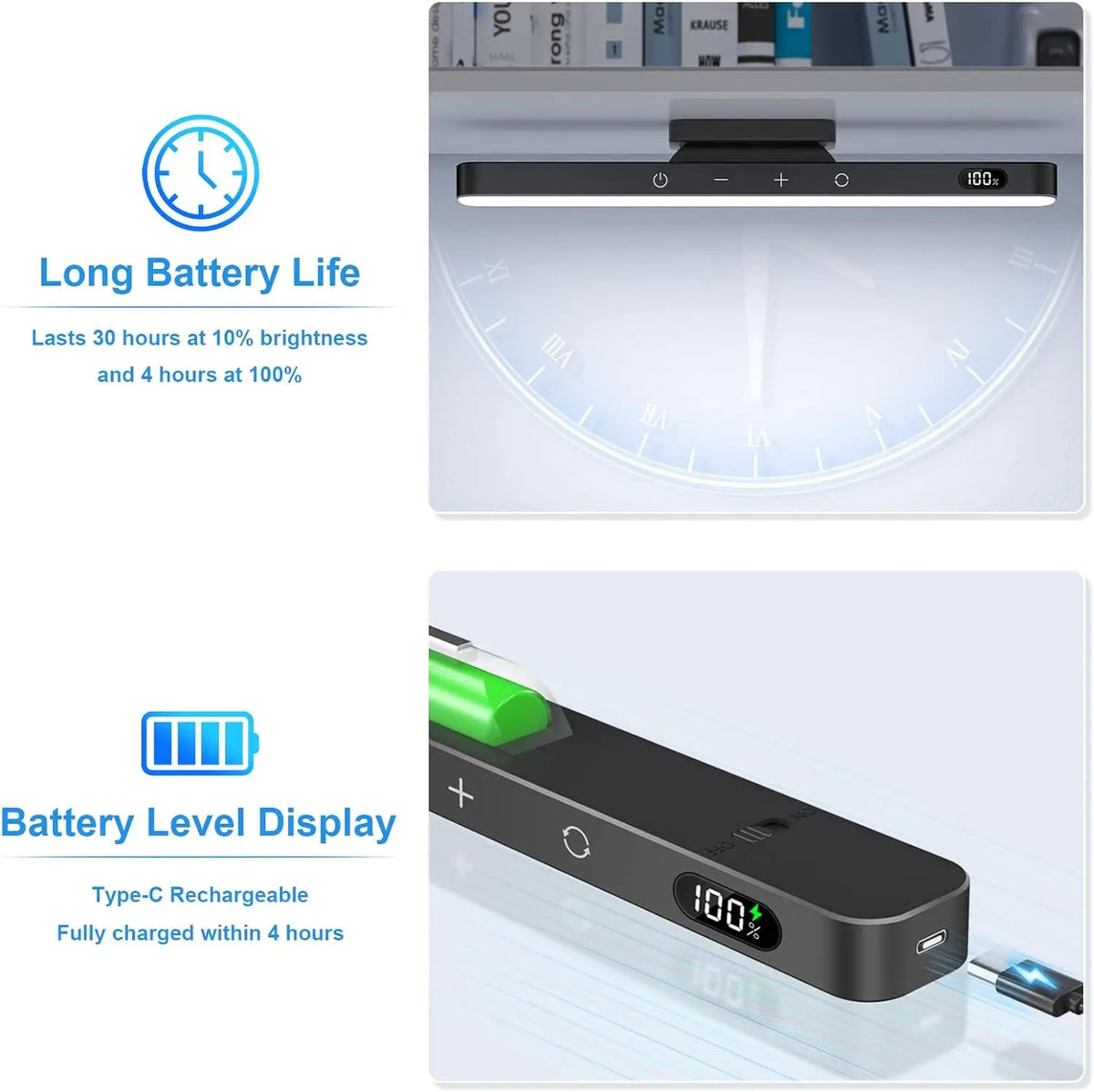 WILLED 5W Dimmable LED Night Light with Rechargeable Battery