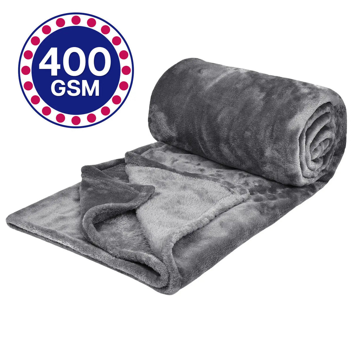Solid Fleece Blanket for Couch and Bed, Super Soft Plush