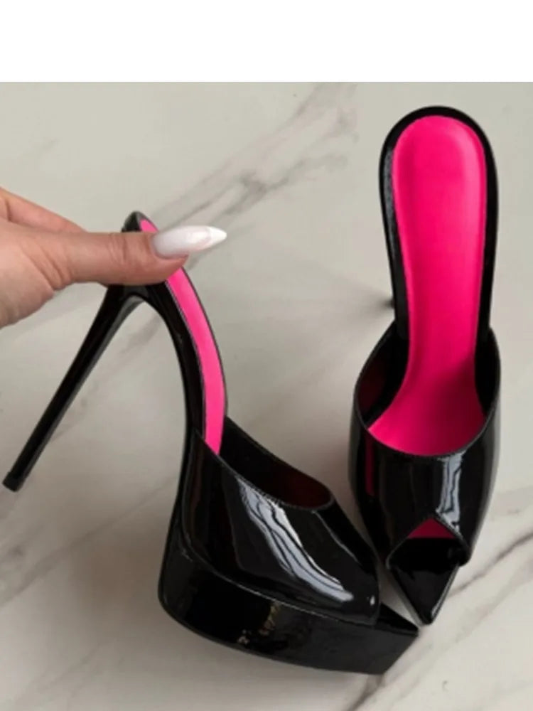Women's Open Toe Stiletto Slippers for Summer