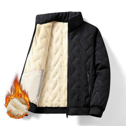 Men's Casual Lamb Fleece Zipper Jacket