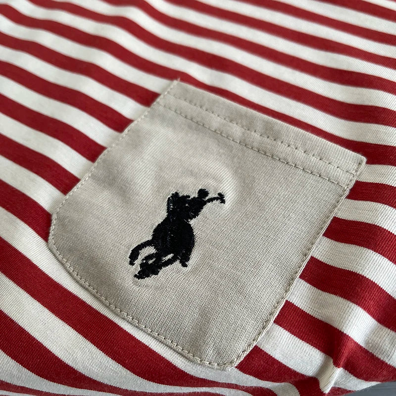 Cotton Striped T-Shirt and Shorts Set for Kids