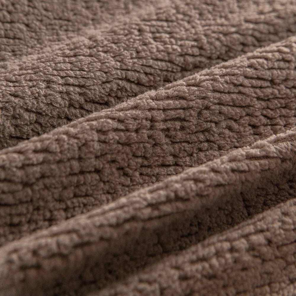 Adjustable Velvet Sofa Cover for L Shape Couch