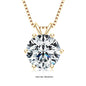 Moissanite Pendant Necklace 925 Sterling Silver Women