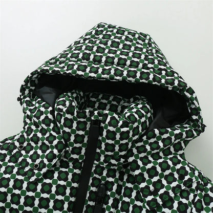 Women's Hooded Padded Winter Parka with Belt