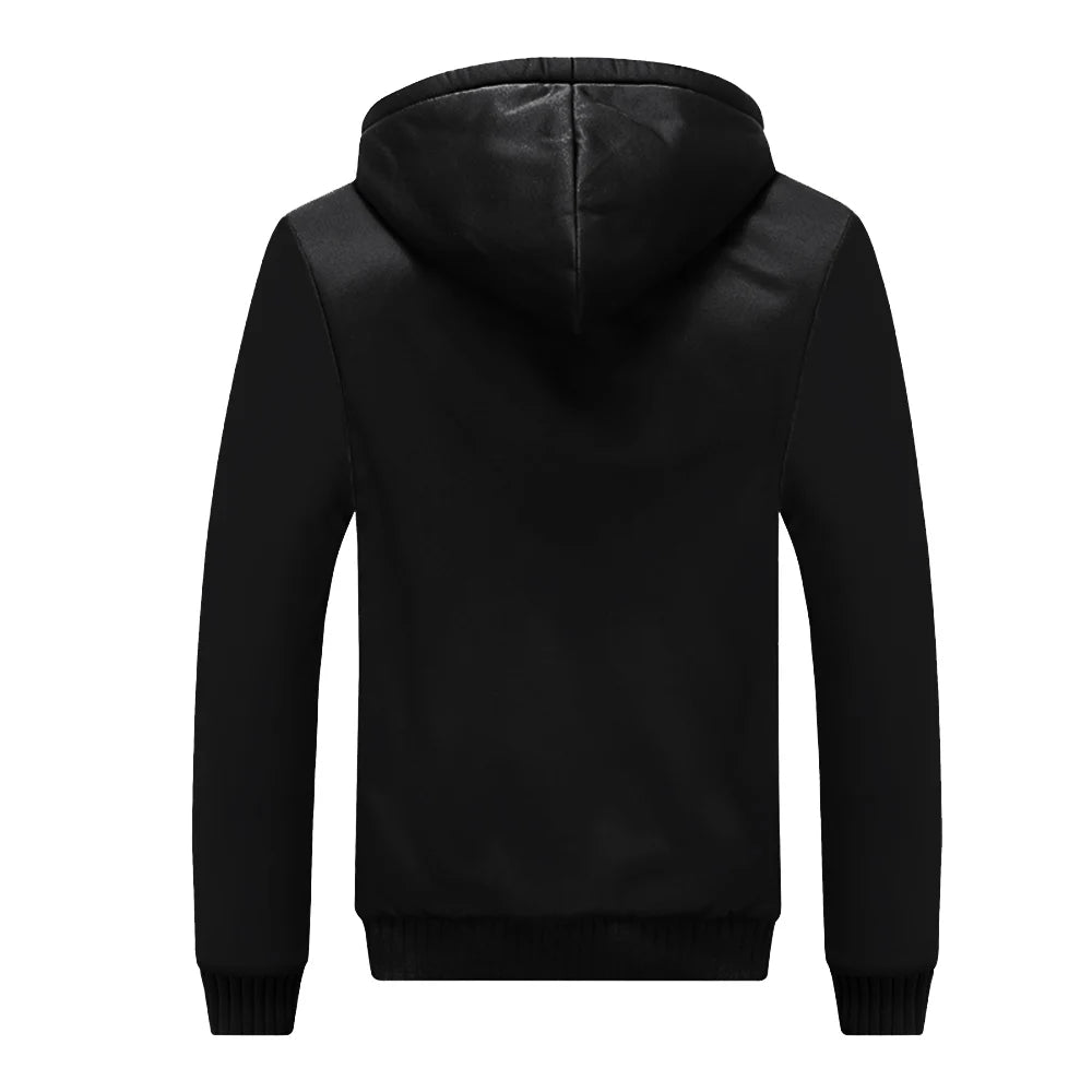 Men's Camouflage Winter Jacket Fleece Long Sleeve Coat