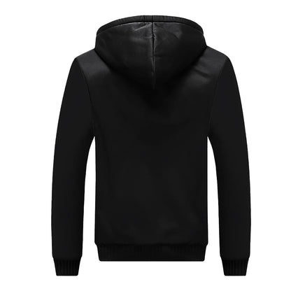 Men's Camouflage Winter Jacket Fleece Long Sleeve Coat